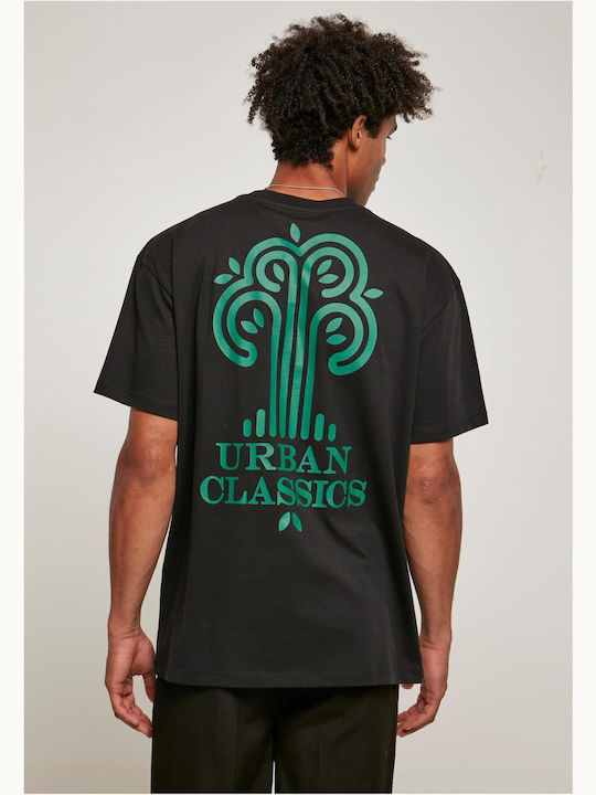 Urban Classics Ανδρικό T-shirt Μαύρο με Λογότυπο