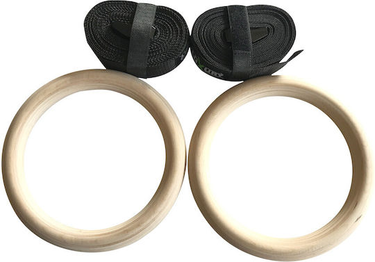 Luxury Fitness L00293 Κρίκοι Γυμναστικής με Διάμετρο 23.5cm