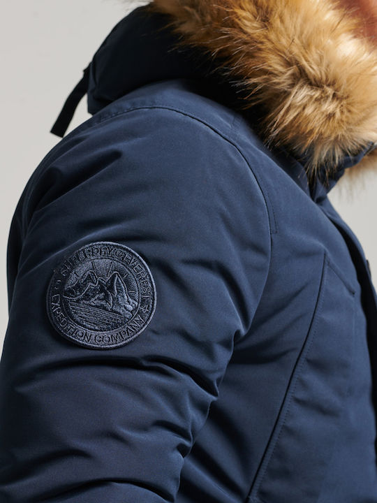 D1 Vintage Everest Winter Jacket Parka Nordic Chrome Navy