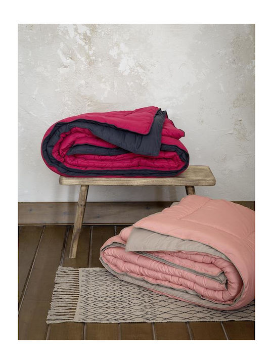 Nima Duvet Queen 220x240cm Abalone Ruby Red / Black 9.5 togs Togs