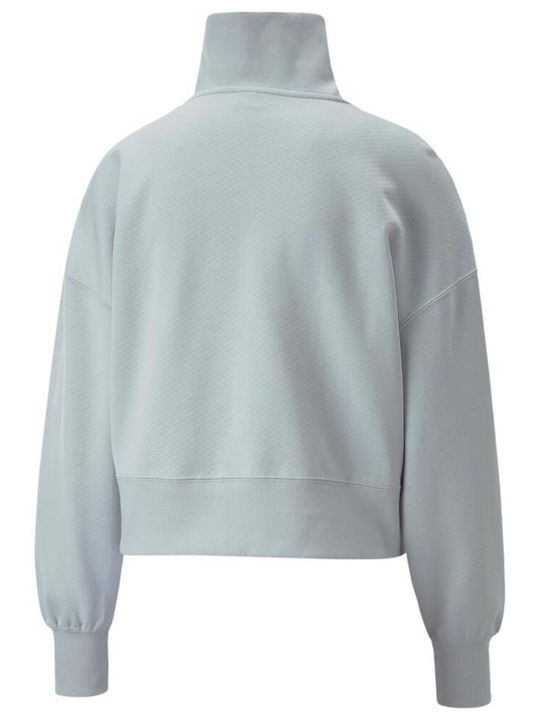 Puma Infuse Winter Women's Cotton Blouse Long Sleeve Light Blue