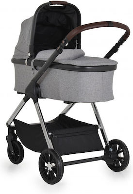 Cangaroo Empire 3 in 1 Verstellbar 3 in 1 Baby Kinderwagen Geeignet für Neugeborene Light Grey 12.75kg 109541