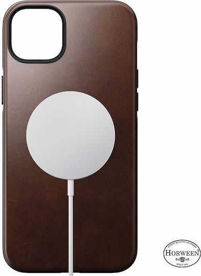 Nomad Back Cover Piele 0.75mm Maro (iPhone 14 Plus)
