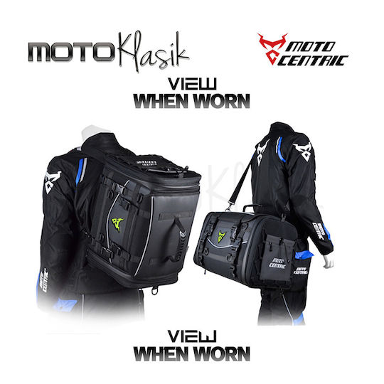 MC-0125XL Waterproof Motorcycle Tail Bag 46lt Black