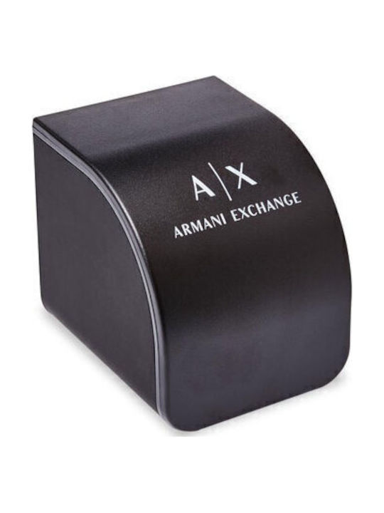 Armani Exchange Ceas de Bărbat 44mm Baterie cu Culoare Neagră Cauciuc λουράκι