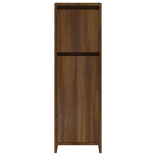 vidaXL Ντουλάπι Μπάνιου 30x30x95cm Δρυς