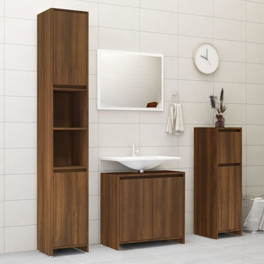 vidaXL Ντουλάπι Μπάνιου 30x30x95cm Δρυς