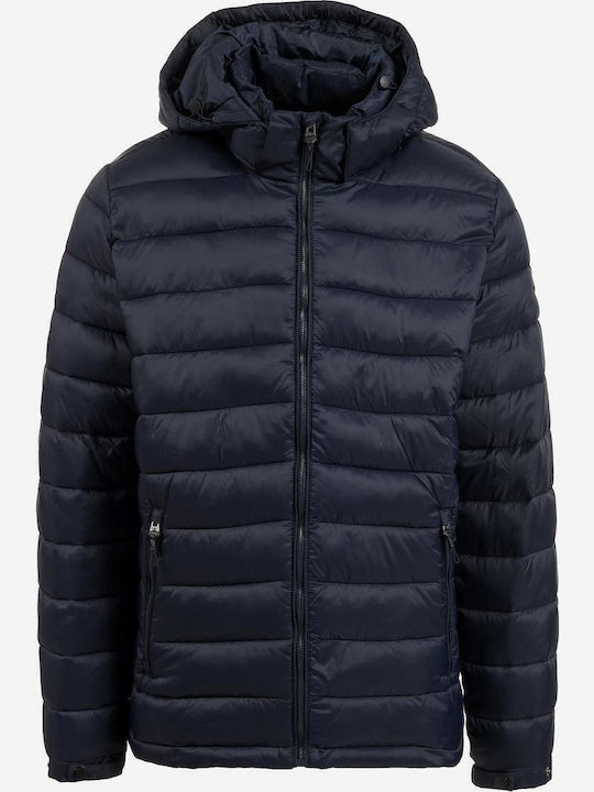 Χειμωνιάτικο Μπουφάν Puffer Navy Μπλε