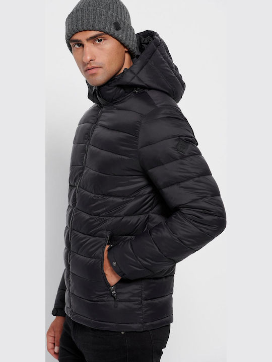 Geacă Iarnă Puffer Neagră