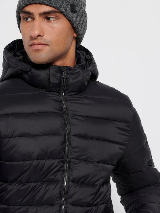 Geacă Iarnă Puffer Neagră