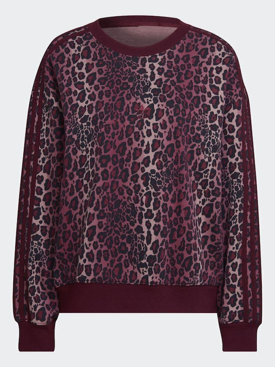 Lang Damen Sweatshirt Maroon
