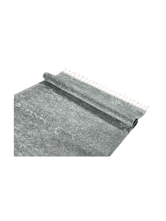 Balsan Silky Σετ Shaggy Χαλιά Κρεβατοκάμαρας Βαμβακερά D.grey 3τμχ