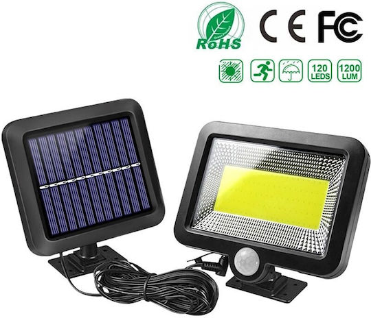 Pals SL-F120 Στεγανός Ηλιακός Προβολέας LED 10W με Αισθητήρα Κίνησης IP44