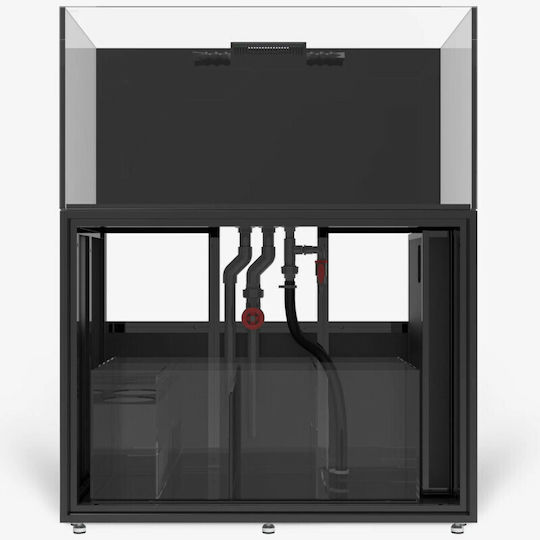 Waterbox Aquariums Infinia 165.4 Acvariu de Pești cu Capacitate de 628lt cu Dulap de Bază, Filtru și 123.9x64.3x60cm. Gri