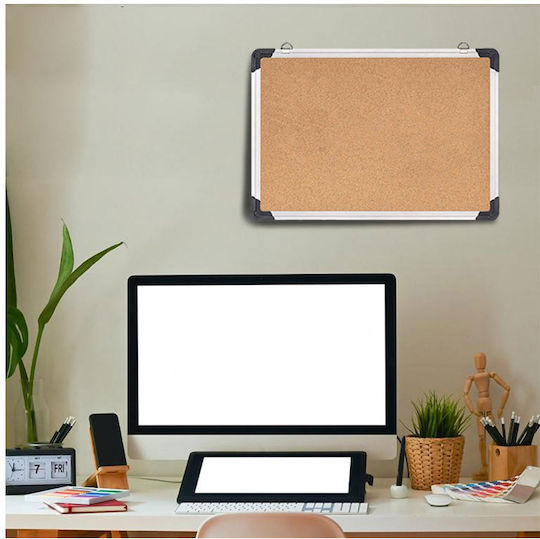 Bakaji Cork Notice Board 90x60cm SPMN-