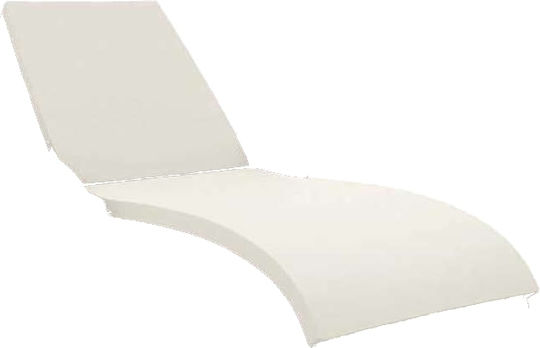 Zita Plus Sonnenbank-Kissen Mit Rückenlehne Fiji Ecru 186x59cm
