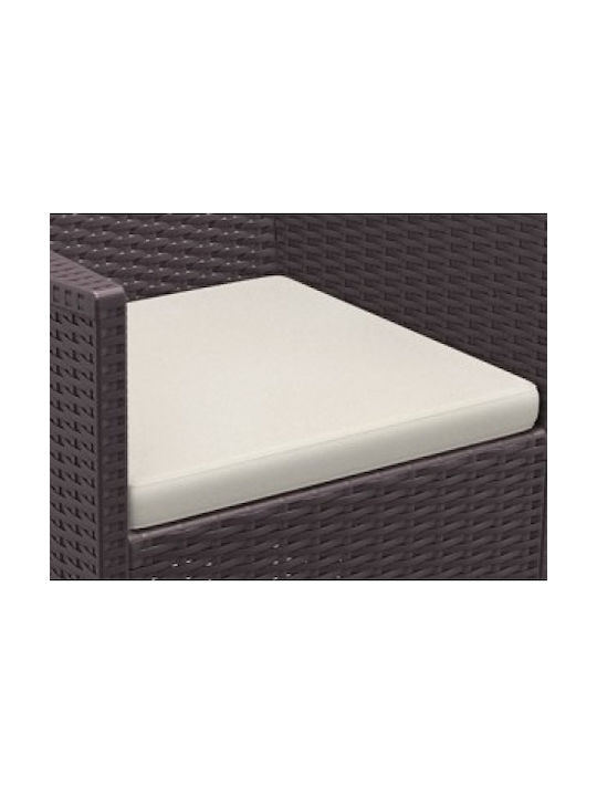 Siesta Exclusive Gartenstuhlkissen California Ecru 50x47cm
