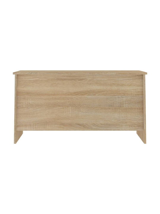 Rectangular Central Wooden Coffee Table with Lifting Mechanism Brown W102xD55.5xH52.5cm