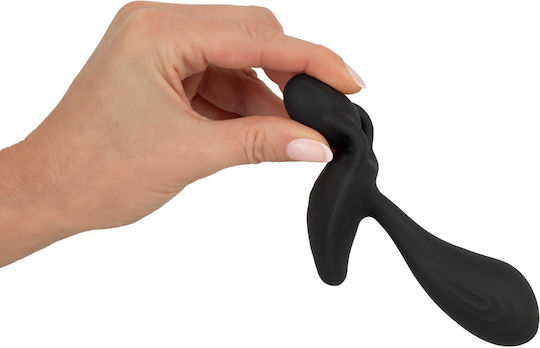 You2Toys Rebel RC Two Spot Massager Πρωκτική Σφήνα με Δυνατότητα Ασύρματης Λειτουργίας και Δόνηση Μαύρη