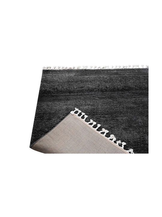 Balsan Soft Σετ Shaggy Χαλιά Κρεβατοκάμαρας Anthracite 3τμχ
