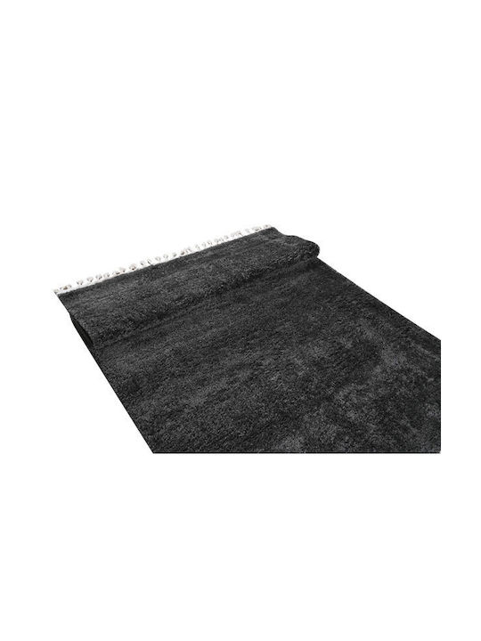 Balsan Soft Σετ Shaggy Χαλιά Κρεβατοκάμαρας Anthracite 3τμχ