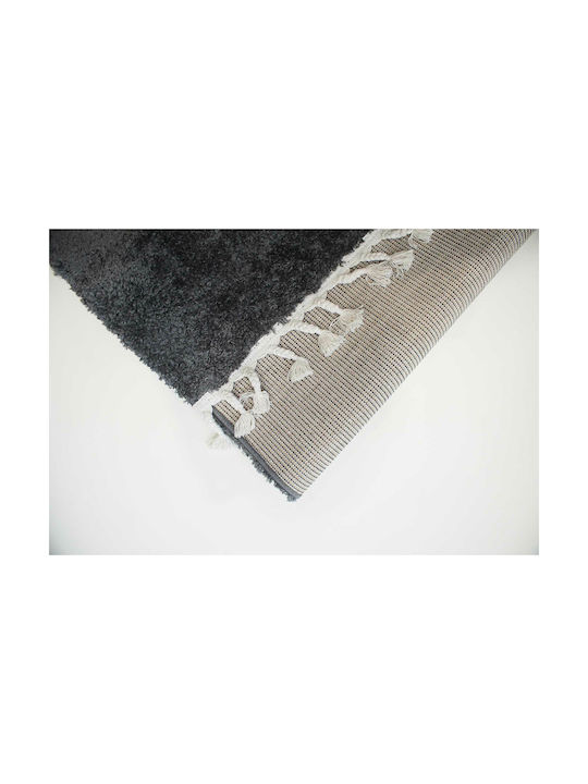 Balsan Soft Σετ Shaggy Χαλιά Κρεβατοκάμαρας Anthracite 3τμχ