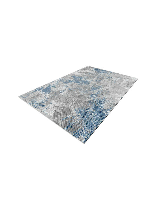 Balsan Modern Bedroom Rug Set Cadence Celeste Blue 3 Pieces