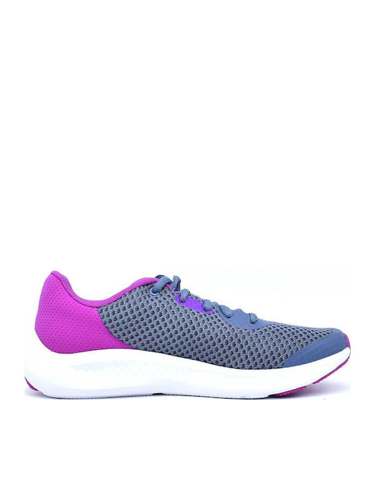 GGS Charged Pursuit 3 Kids Sports Shoes Running with Laces Purple