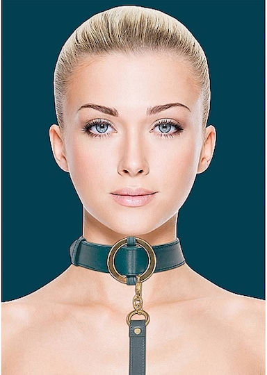 Shots Ouch Halo Collar with Leash Κολάρο Green