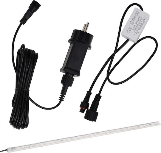 vidaXL Poolzubehör mit LED-Beleuchtung 45x45cm Silver