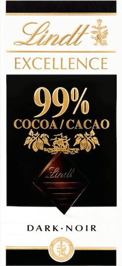 Lindt Excellence Chocolate Dark almond with 99% Cocoa 50gr