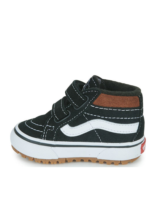 Sk8 Mid Reissue Παιδικά Sneakers High με Σκρατς Μαύρα