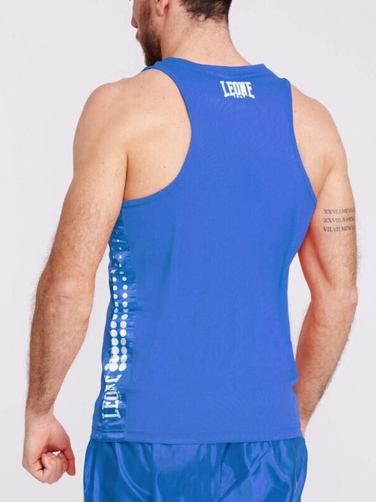 Leone AB726 Ανδρική Αμάνικη Μπλούζα για Boxing Μπλε