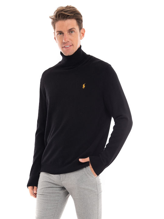 Ralph Lauren Men's Long Sleeve Sweater Turtleneck Black