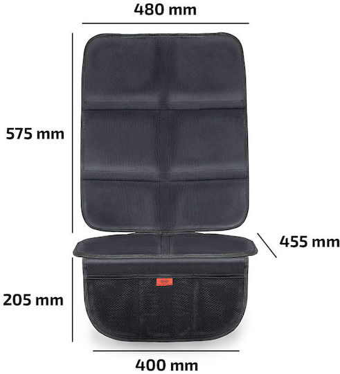 Heyner Протектор за седалката на автомобила Сив с Isofix