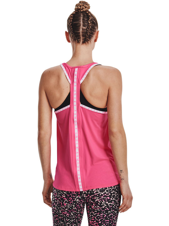 Under Armour Knockout Women's Athletic Blouse Sleeveless Pink