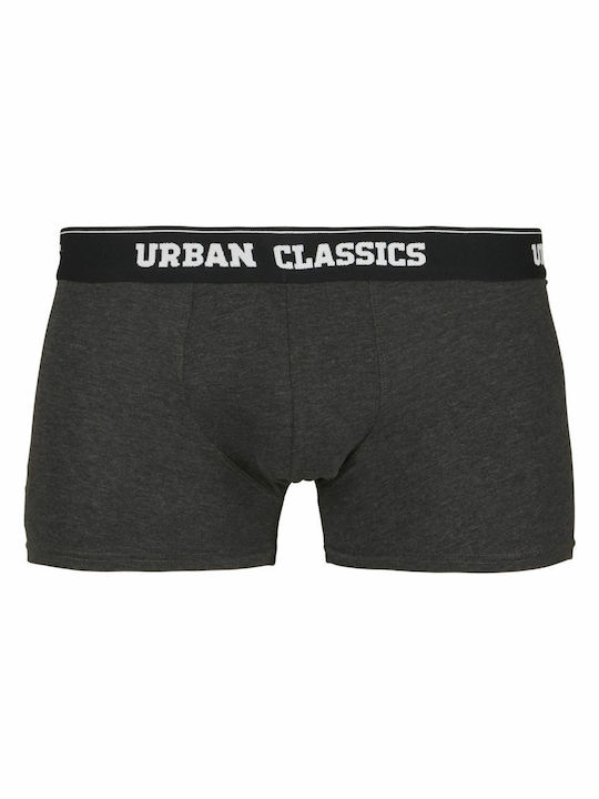 Urban Classics Herren Boxershorts Blau mit Mustern 5Packung