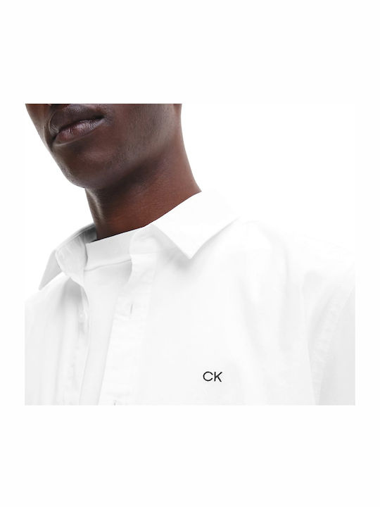 Long Sleeve Overshirt Narrow Fit White