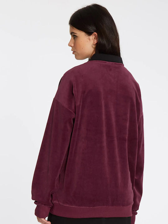 Volcom Women's Sweatshirt Burgundy