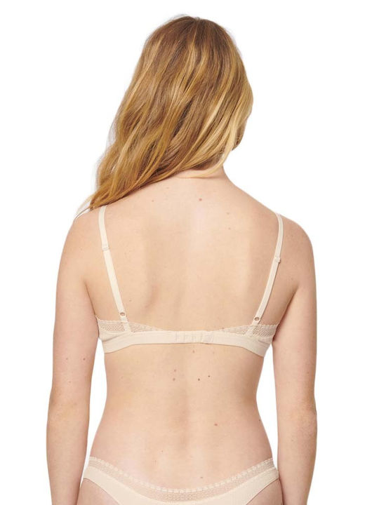 Sloggi Go Ribbed Ecru Γυναικείο Bralette Σουτιέν