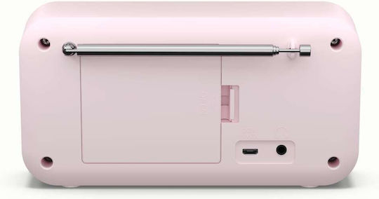 Sharp Tokyo Φορητό Ραδιόφωνο Επαναφορτιζόμενο DAB+ με Bluetooth και USB Ροζ
