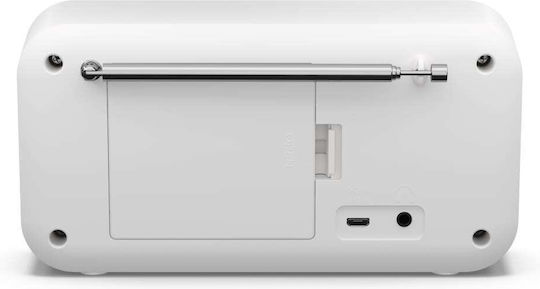 Sharp Tokyo Φορητό Ραδιόφωνο Επαναφορτιζόμενο DAB+ με Bluetooth και USB Λευκό