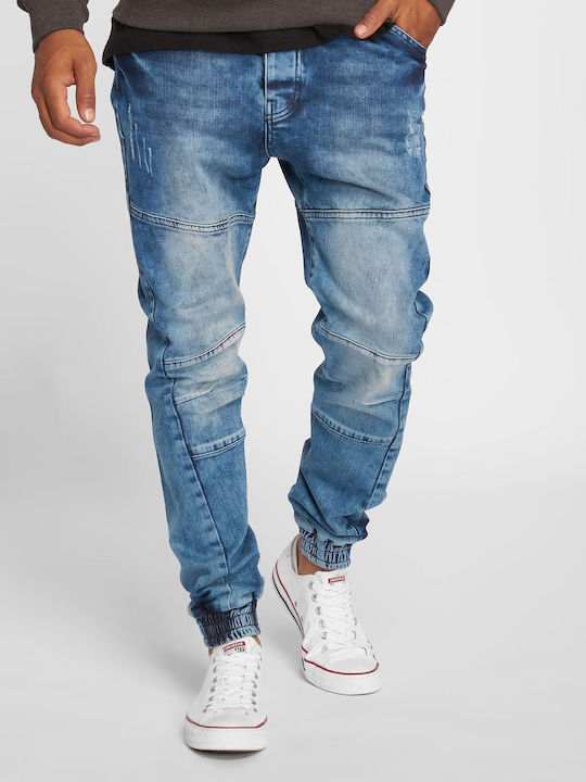 Just Rhyse Men's Jeans Pants in Straight Line Blue