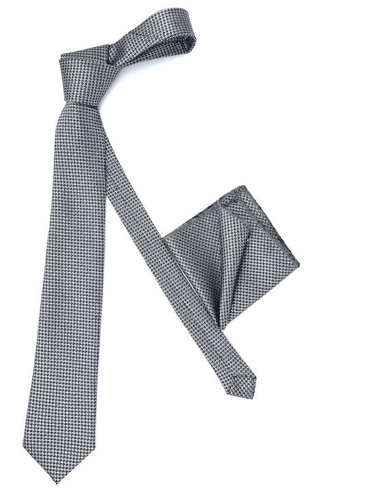 Legend Accessories Men's Tie Set Printed in Gray Color