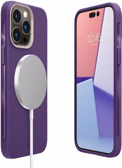 Spigen Cyrill Ultra Color Mag Back Cover Σιλικόνης 2mm Taro (iPhone 14 Pro)