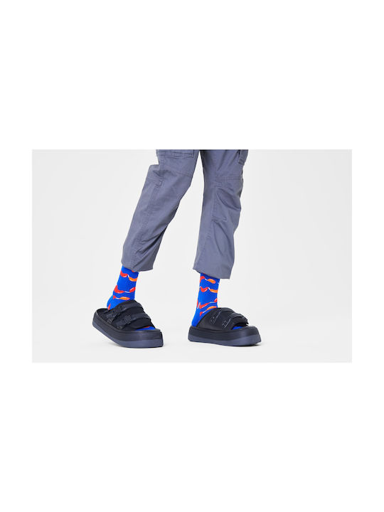 Happy Socks Sausage Patterned Socks Blue