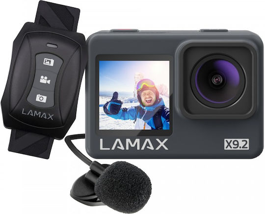 Lamax X9.2 Екшън камера 4K Ultra HD с Тъчскрийн 2" и Wi-Fi Черна