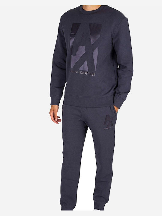 Sweatpants with Elastic Navy Blue