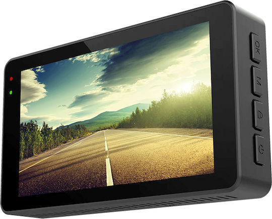 Manta Windshield Car DVR Set with Rear Camera, 3" Display with Clip