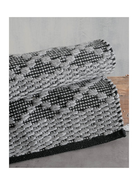 Rythmos Πατάκι Μπάνιου Οβάλ Kesi 120-144 Γκρι 70x140εκ.